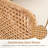 Outdoor Natural Wicker Sofa Boho Patio Sectional Loveseat Furniture Set With Beige Csuhions