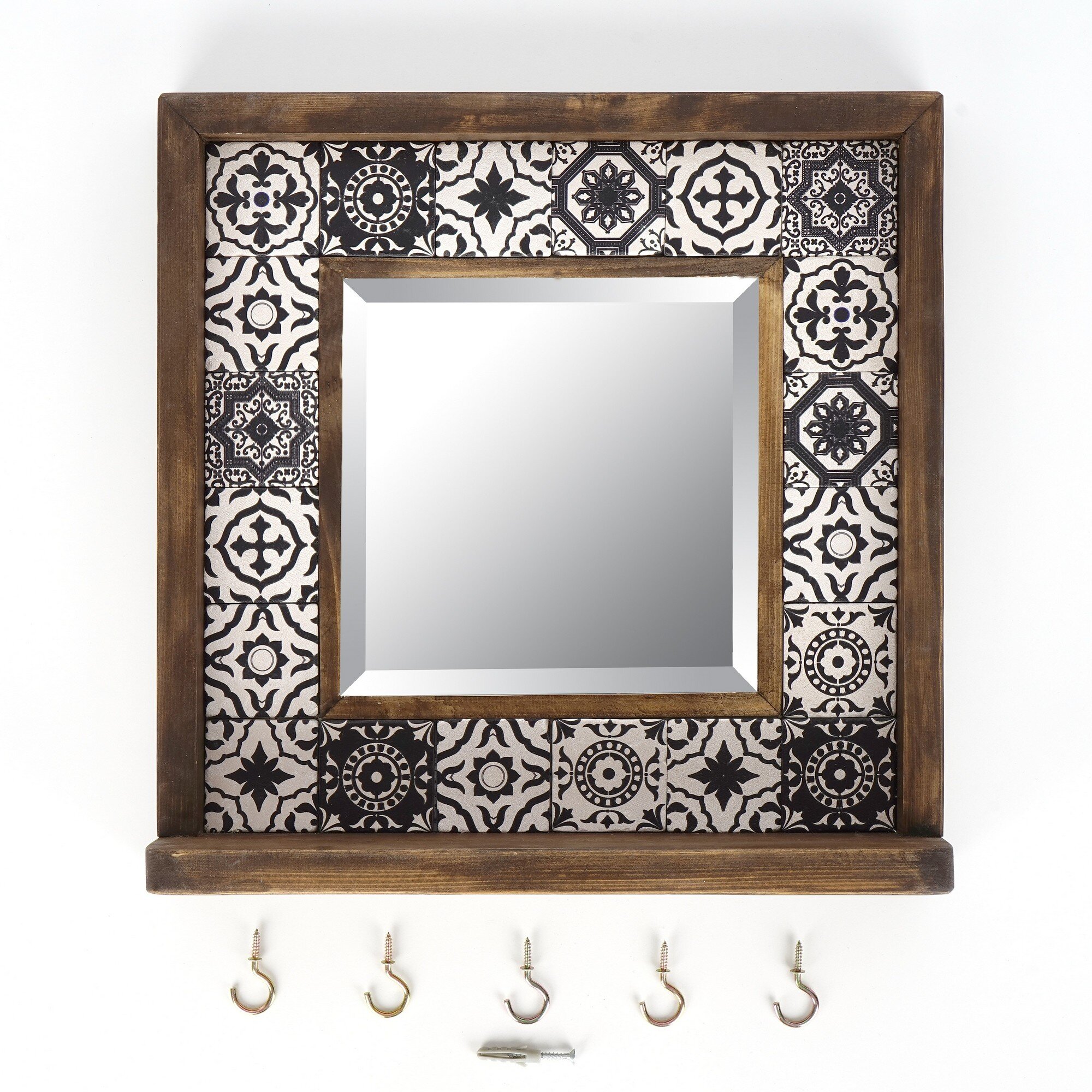 East Urban Home Wood Flat Wall Mirror | Wayfair