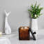  Pot de rangement en verre Apothecary - verre ambré / couvercle noir mat-1680250920