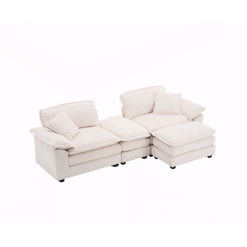 Canapé Comfy - siège profond pour le salon, Blanc