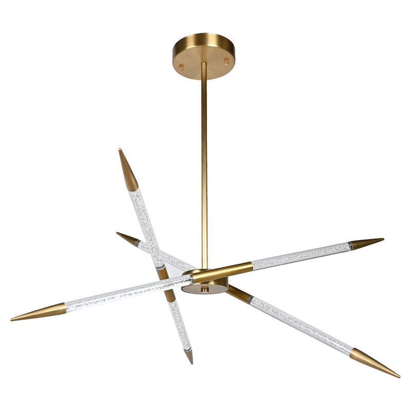 Titus 6 - Light Sputnik Modern Linear LED Chandelier