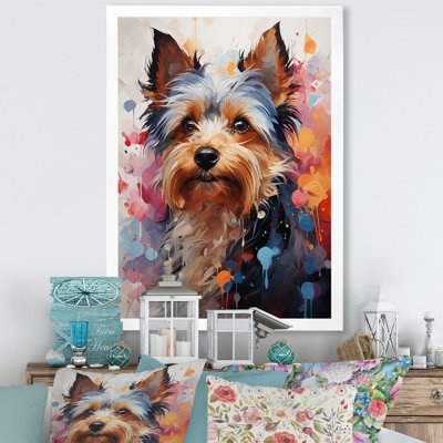 Doge Yorkie Reverie - reproduction sur toile