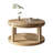 Vespera 31.5" Round Coffee Table with Solid Wood Legs-581593279