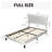 Full Size Modern Faux Leather Upholstered Platform Bed Frame, with Button Tufted Headboard, No Box Spring Needed-1173782137-1173782143