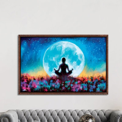 Moon Yoga 1 Piece Wall Art on Canvas