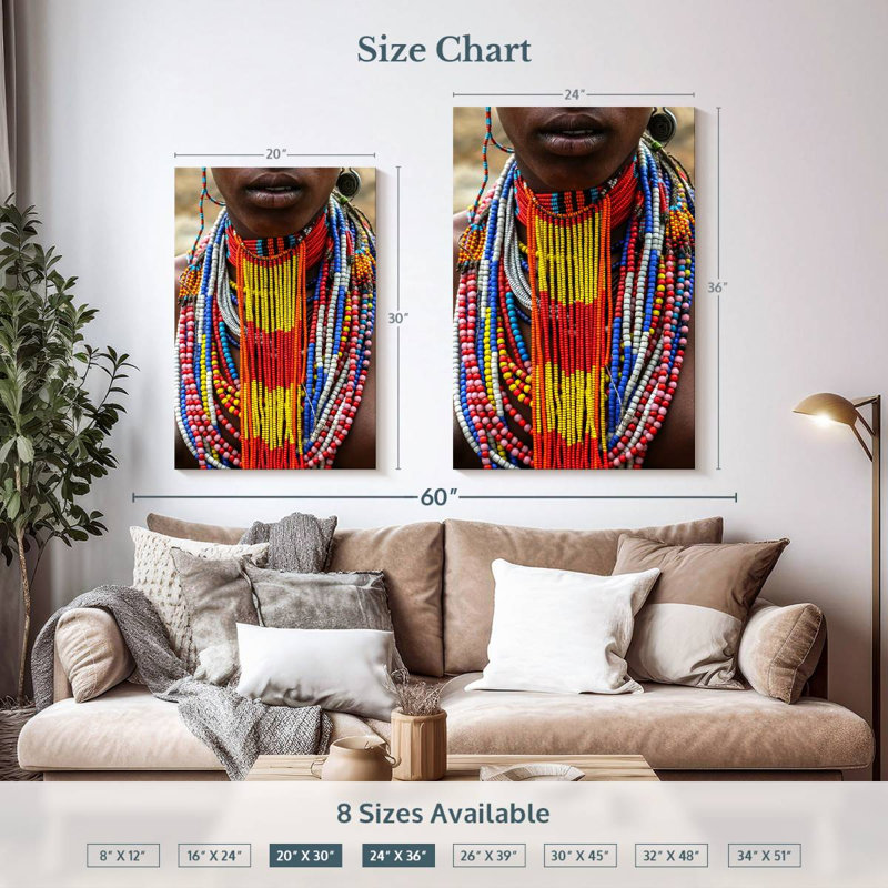 Femme Leisha Arbore Tribe, H 36 po x l 24 po