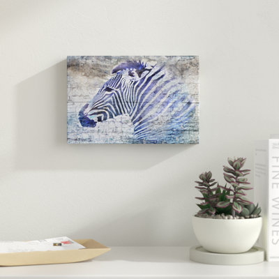 «Purple Zebra», impression sur toile