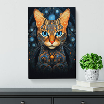 Bengal Cat Nouveau - No Frame Print