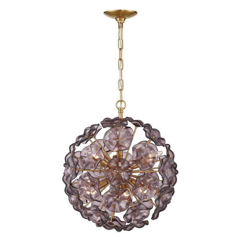 18.25'' Aged Brass Chandelier