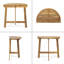 Table bistro pliante d'extérieur en bois d'acacia