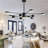 10-Light 30.7" Modern Sputnik LED Chandelier