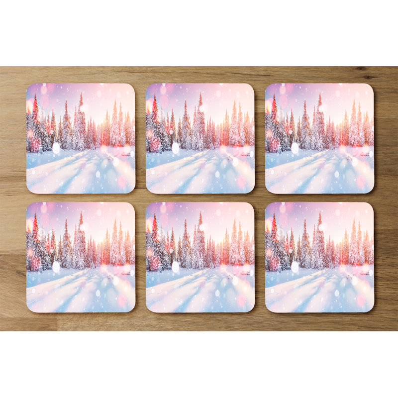 Square 6 Piece Coaster Set