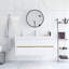 Meuble-lavabo mural simple 48 po avec comptoir en pierre composite intégré-1131533559