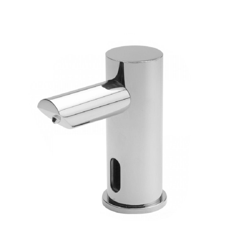 Robinet automatique à capteur de température et distributeur de savon à fixation sur plateau Bavar Chrome