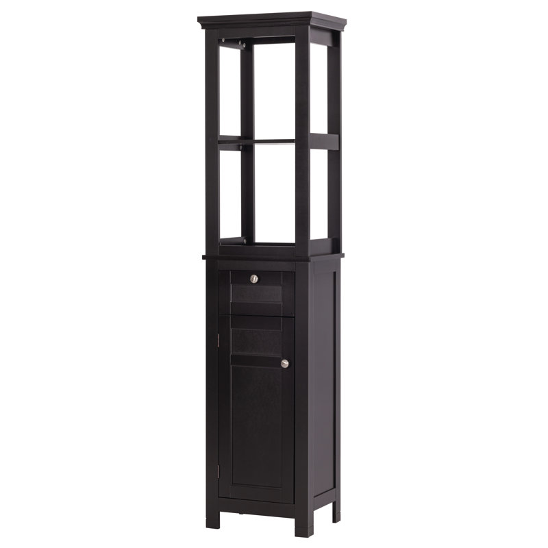Frann Linen Cabinet, Espresso