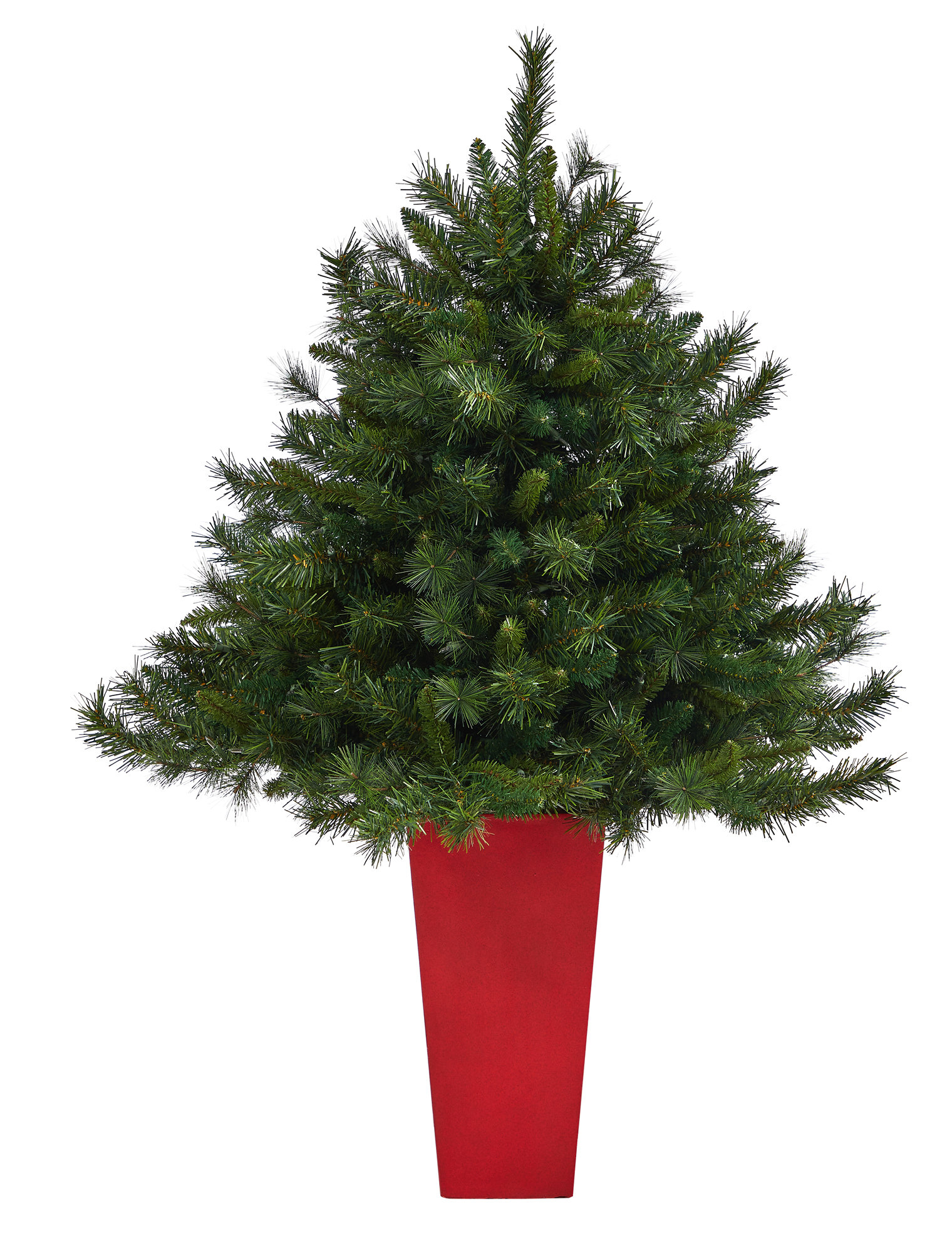 The Holiday Aisle® Green Artificial Pine Cashmere Christmas Tree | Wayfair