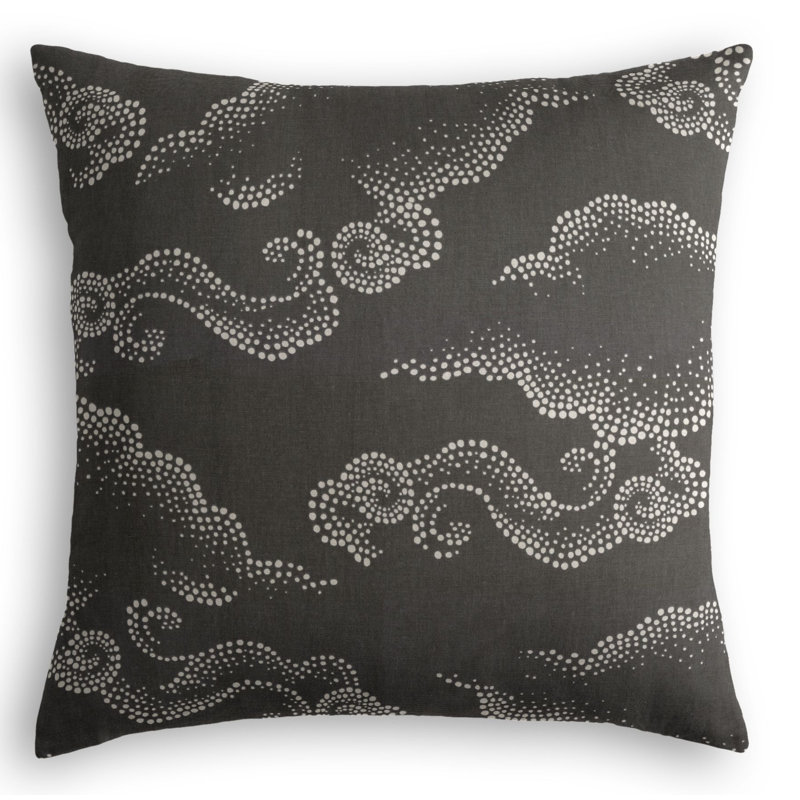 Square Pillow Cover & Insert, 16"x16", Black
