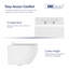 Naples 0.8/1.6 GPF Round Wall Hung Toilet and In-wall Mounting Frame With Gravity Flush and Soft Close Seat
