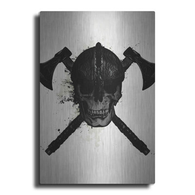 «Viking Skull» par Nicklas Gustafsson - impression sans cadre sur métal