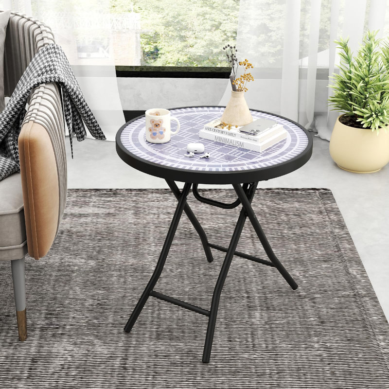 Glass Top End Table
