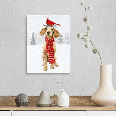 Reproduction d’art sur toile, "Christmas Cats, Dogs V" par Victoria Borges