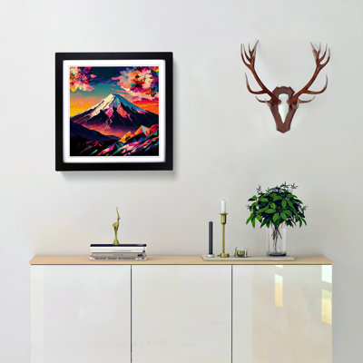 Mount Fuji Fauvism - Framed Print