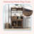 Multi-use Natural Cat Litter Box Hosue With 2 Flip-down Doors, 2 Storage Drawers And Metal Filter