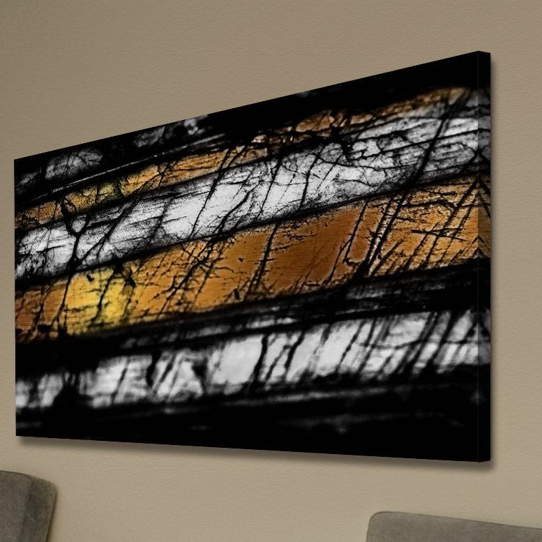 " Black Threads " Print, 24" H x 36" W x 1.5" D