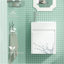 Ensemble de meuble-lavabo mural simple 16 po avec plateau en résine Angelize, robinet économiseur d'eau, siphon en P Angelize-970485060