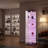 64"H Glass Display Cabinet, Storage Cabinet, Wine Cabinet, Bookcase With A Variety Of Colors Battery-Powered Paipai Light And Adjustable Floor Feet Suitable For Uneven Ground