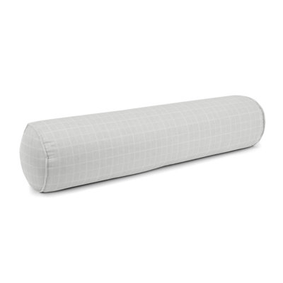 Langdon Bolster Pillow Checkered Throw Pillow