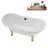 59" Streamline Clawfoot Tub,Tray,Drain, Clawfeet-101628977-102220282