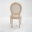Ensemble de 2 chaises de salle à manger French Country, rembourrées avec dossier rond, tréfilées et sculptées, démontables pour une utilisation polyvalente, beige