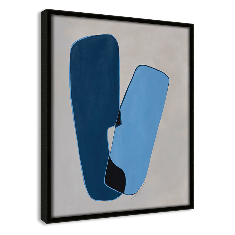 In Unity II by Filippo Ioco For Casa Fine Arts, 11.5" H x 9.5" W x 2" D, Espresso Framed