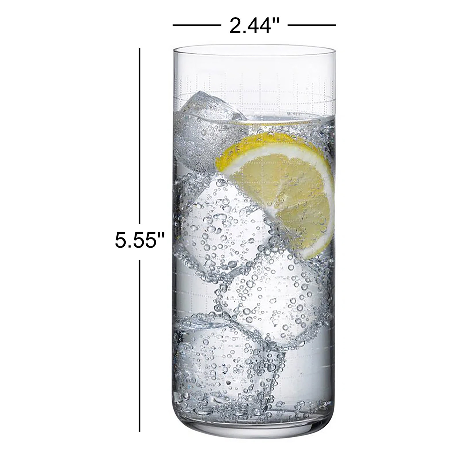 Finesse Lead Free Crystal Highball Glass, 11.84 Oz