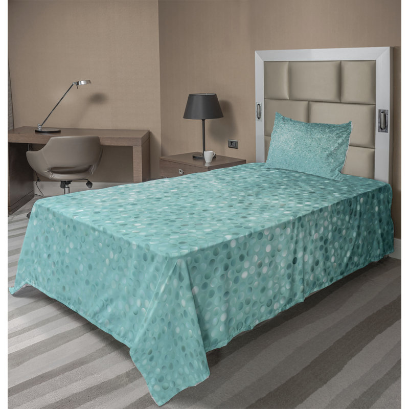 Microfiber Floral Sheet Set, Twin XL Sheet Set + Fitted Sheet + 1 Pillowcase