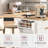 Fluted Kitchen Island With Storage