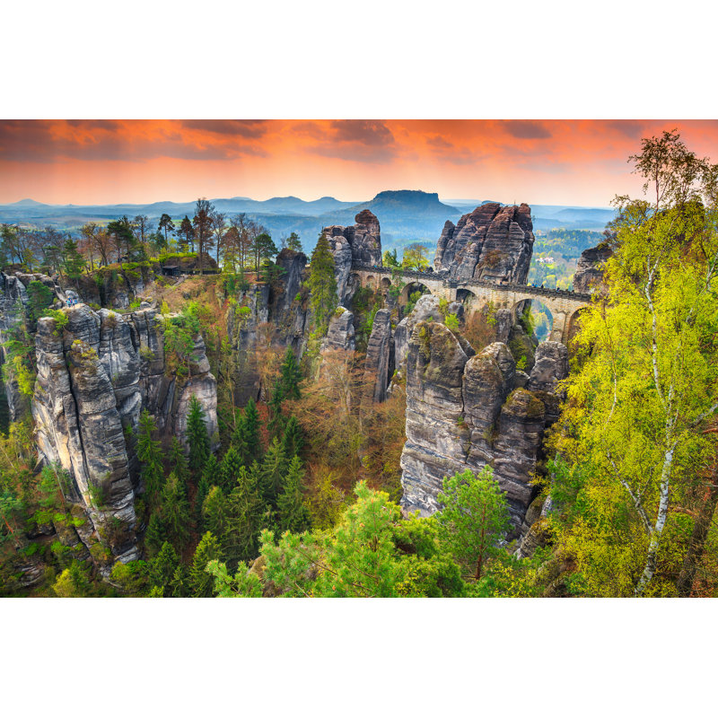 Famous Stone Bridge - Wrapped Canvas Print, 20cm H x 30cm W