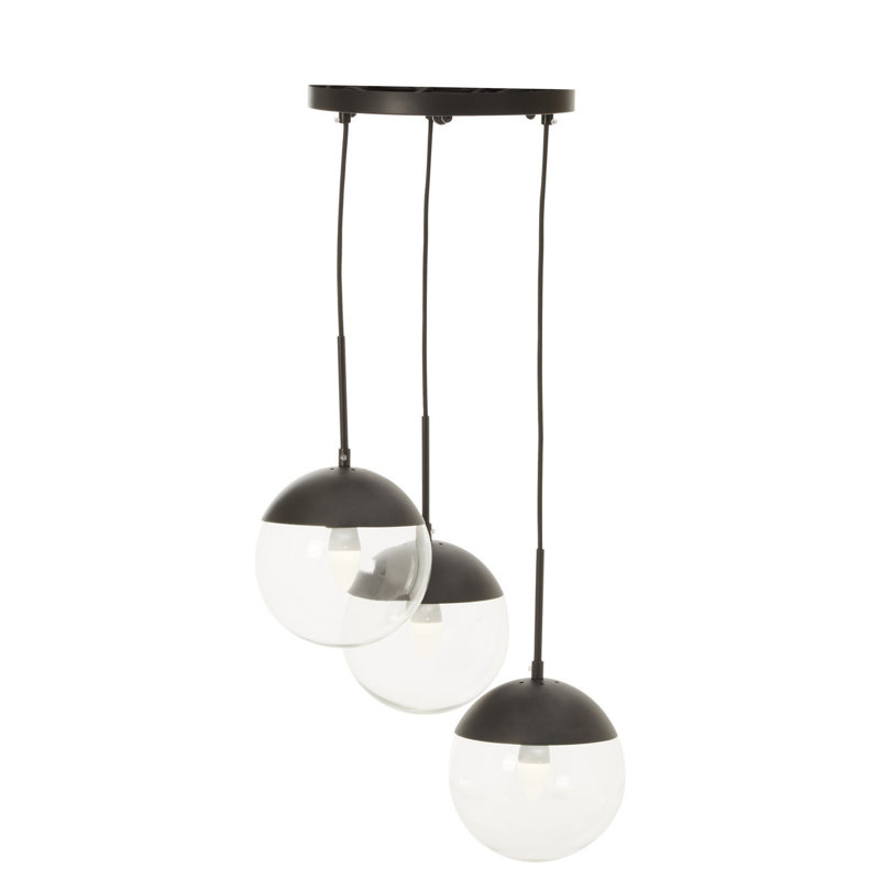 Royce 3 - Light Black Cluster Pendant