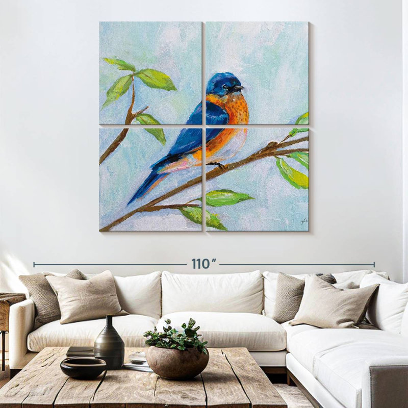 Brampt Bluebird On Branch