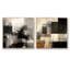 Ensemble de 2 collages carrés noirs Mid Century Fusion - Mid-Century-70274114-70274117