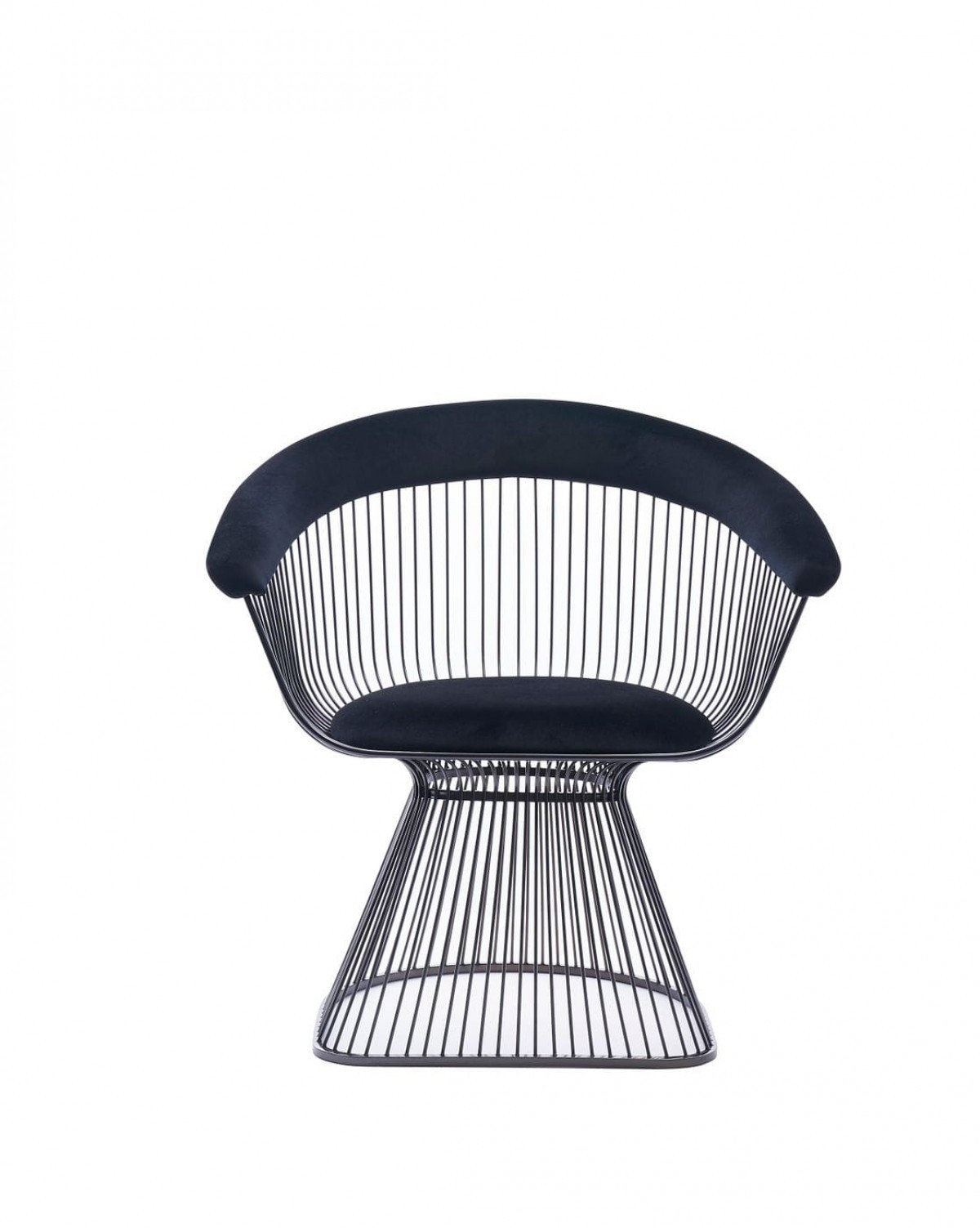 Corrigan Studio?? Black Velvet Metal Windsor Back Dining Arm Chair | Wayfair