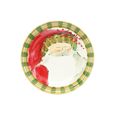Old St. Nick Handmade Earthenware Salad/Dessert Plate