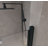 32 "X 72" Bifold Shower Door, 1/4"(6Mm) Tempered Glass Aluminum Frame, Explosion Proof Film