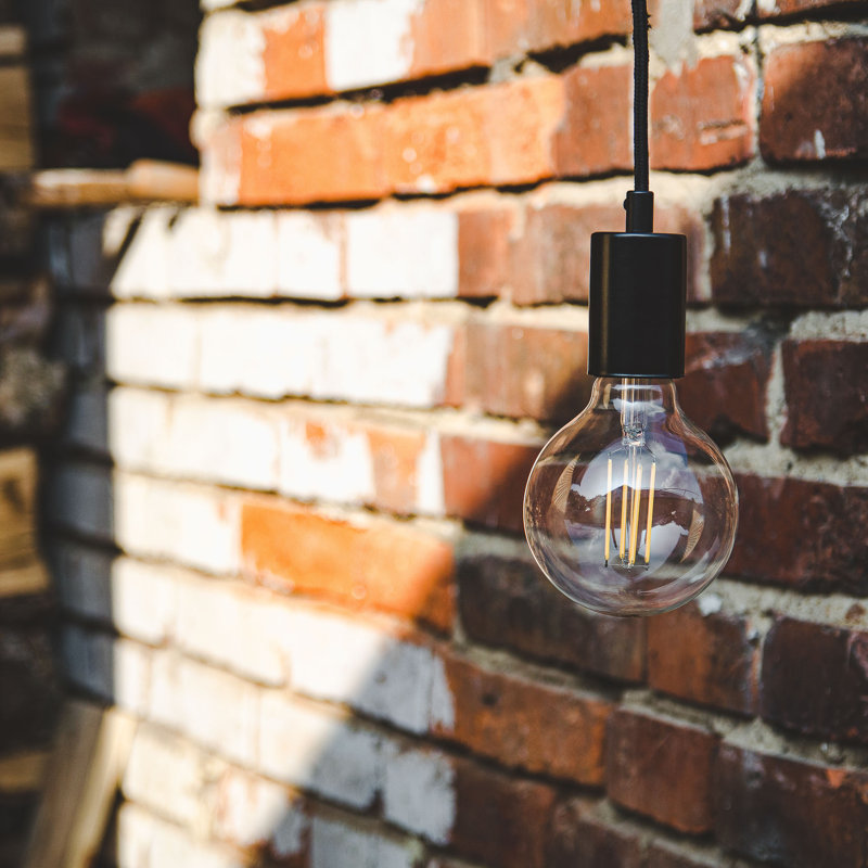 Figlio 5 - Light Bulb Pendant, Black