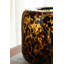 Vase en verre avec motif guépard