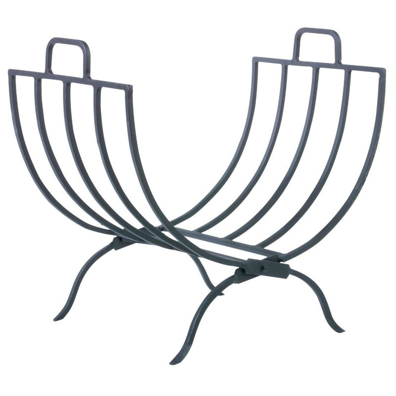 Wrought Iron Folding Log Rack