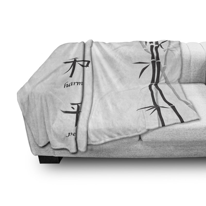Ambesonne Fleece Throw Blanket, 70" W x 90" L