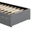 Lit plateforme tapissier avec lit gigogne-1002551997