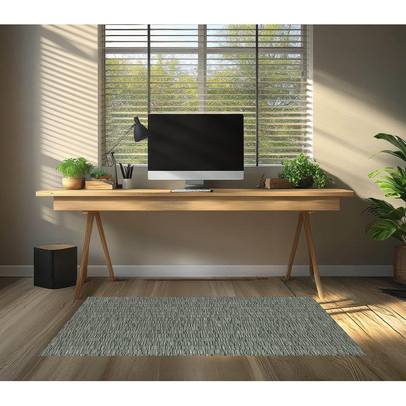 Tapis de bureau léger avec bibliothèque, L 3 pi x L 2 pi, Chimichurri